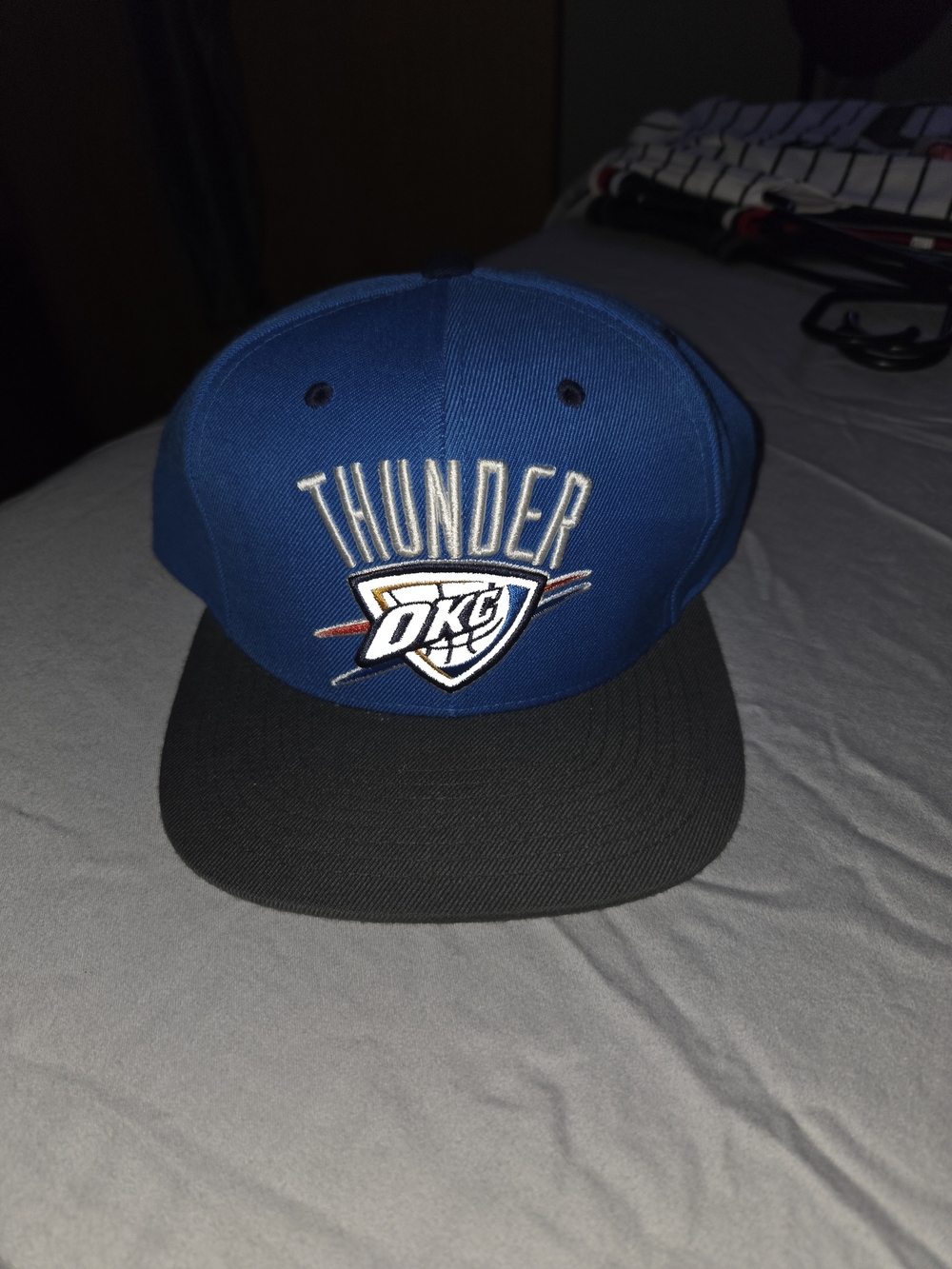 OKC Thunder Blue and Black Snapback Hat